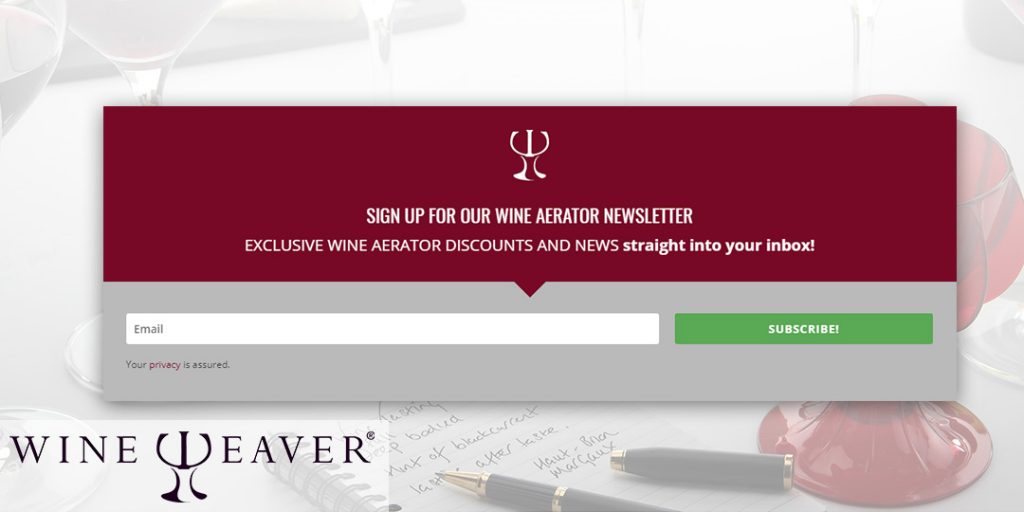 wine aerator discount vouchers post